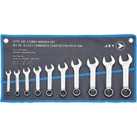 SCWS-10S Stubby Wrench Sets, Combination, 10 Pieces, Imperial Par Equipment