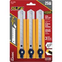 H-1 Classic Extra Heavy-Duty Utility Knife with Rubber Grip Inset, 25 mm Par Equipment