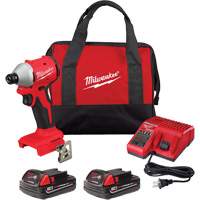 M18 Compact Brushless 3-Speed Hex Impact Driver Kit, Lithium-Ion, 18 V, 1/4" Chuck, 1700 in-lbs Torque Par Equipment
