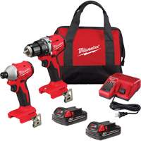 Ensemble combin&eacute; perceuse/tournevis compact sans contact 1/2" & tournevis &agrave; chocs hexagonal 1/4" M18, Lithium-ion, 18 V Par Equipment