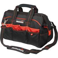 Sacs &agrave; outils pour ouvrier 16", Polyester balistique, Noir/Rouge Par Equipment