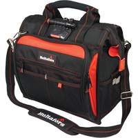 Lighted Technician's Tool Bag, Ballistic Polyester, Black/Red Par Equipment