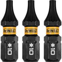 3-Piece FLEXTORQ&reg; Impact Screwdriving Bits, Torx, T-10, 1/4" Drive Par Equipment