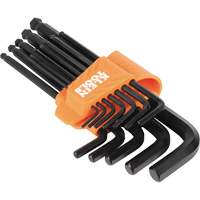 L-Style Ball-End Hex Key Wrench Set, 12 Pcs., Imperial Par Equipment