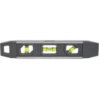 Niveau torpille, 9" lo, Aluminium, 3 fioles, Magn&eacute;tique Par Equipment