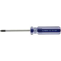 Tournevis Philips bleu transparent avec bandes, #1, Prise Plastique Par Equipment