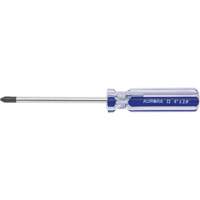 Tournevis Philips bleu transparent avec bandes, #2, Prise Plastique Par Equipment
