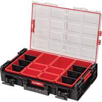Arx&reg; 2X-Large Organizer with Bins, 23" x 15-1/5" x 6-4/5", Black Par Equipment
