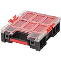 Arx&reg; Medium Tall Organizer with Bins, 10-2/5" x 14-3/10" x 4-1/5", Black Par Equipment