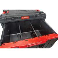 Arx&reg; Single Drawer Toolbox, 11-1/5" W x 18-3/10" D x 9-1/10" H, Black/Red Par Equipment