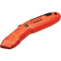 Auto-Retracting Safety Knife, 1", Steel, Aluminum Handle Par Equipment