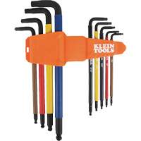 Colour-Coded Extra-Long L Style Hex Key Caddy Set, 9 Pcs., Imperial Par Equipment
