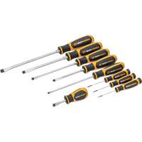 Slotted Dual Material Screwdriver Set in Foam Storage Tray, 9 Pcs. Par Equipment