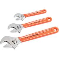Cushion Grip Wrench Set, Adjustable, 3 Pieces Par Equipment