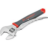 Locking Adjustable Dual Material Wrench, 10" L, 2-18/25" Max Width, Chrome/Polished Par Equipment