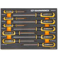 Torx&reg; Dual Material Screwdriver Set in Foam Storage Tray, 10 Pcs. Par Equipment