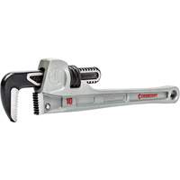 Cl&eacute; pour tuyau &agrave; m&acirc;choires &eacute;troite, Cap des m&acirc;choires 1-9/10", Longueur 10", Fini Rev&ecirc;tement en poudre, Prise Aucune Par Equipment