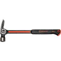 Milled-Face Framing Hammer, 28 oz., Solid Steel Handle, 16" L Par Equipment