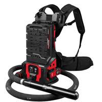MX FUEL Backpack High Cycle Concrete Vibrator Kit with 7' Whip / 1.75" Head Par Equipment