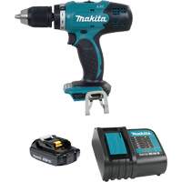 LXT Compact Drill-Driver Kit, Lithium-Ion, 18 V, 1/2"/1-7/16" Chuck, 420 in-lbs Torque Par Equipment