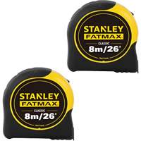FATMAX&reg; Classic Tape Measures, 1-1/4" x 26'/8 m, Imperial & Metric Graduations Par Equipment