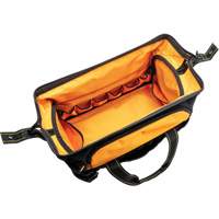 Sac &agrave; outils de 20" pour les professionnels, Nylon, 33 pochettes, Noir/Orange Par Equipment