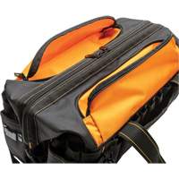 Sac &agrave; outils de 20" pour les professionnels, Nylon, 33 pochettes, Noir/Orange Par Equipment