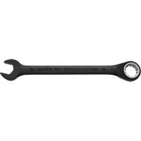 Metric Spline Combination Reversible Ratcheting Wrench, Black/Chrome Finish Par Equipment