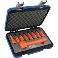 3/8" Drive Insulated Metric Hex Bit Socket and Attachment Set, 1000 V, 9 Pcs Par Equipment
