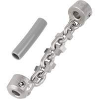 Chaîne de nettoyage de tuyaux de 1-1/4" - 1-1/2" pour c&acirc;ble de serpent &agrave; chaîne de 1/4" Par Equipment