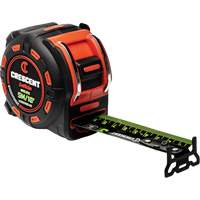 Shockforce NITE EYE Tape Measure, 1-1/4" x 16'/5 m, Metric/SAE Graduations Par Equipment