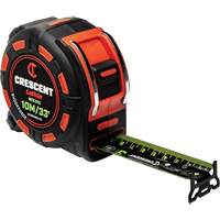 Shockforce NITE EYE Tape Measure, 1-1/4" x 35'/10 m, Metric/SAE Graduations Par Equipment