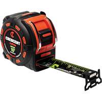 Ruban &agrave; mesurer magn&eacute;tique Shockforce NITE EYE, 1-1/4" x 16', Marques de goujon SAE Par Equipment