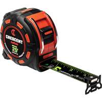 Ruban &agrave; mesurer magn&eacute;tique Shockforce NITE EYE, 1-1/4" x 25', Marques de goujon SAE Par Equipment