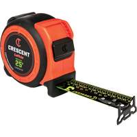  Ruban &agrave; mesurer CONTROLTOUCH NITE EYE, 1-3/16" x 25', Marques de goujon SAE Par Equipment