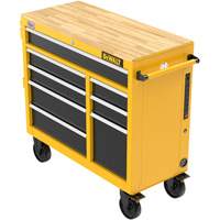 Heavy-Duty Mobile Workstation, 8 Drawers, 40" W x Yellow Par Equipment