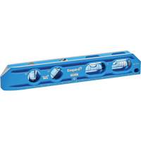 TRUE BLUE&reg; Die Cast Torpedo Level, 8" L, Aluminum, 4 Vials, Magnetic Par Equipment