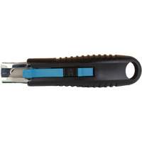 Standard-Duty Retractable Safety Knife, Stainless Steel, Rubber Handle Par Equipment
