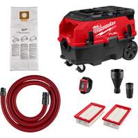 M18 FUEL 9 Gallon Dual Battery Dust Extractor with PACKOUT Compatibility and VACLINK Kit, 27-3/4" x 19" Par Equipment