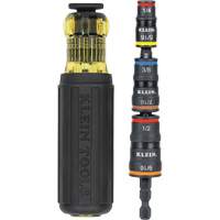 Jeu de douilles &agrave; chocs r&eacute;versibles 7 en 1 avec poign&eacute;e, Prise 1/2"/5/16"/1/4"/7/16"/9/16"/3/8', 7 mr Par Equipment