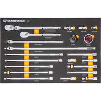 Ensemble d'outils &agrave; cliquet et d'entraînement 3/8" &agrave; 90 dents avec plateau de rangement en mousse Par Equipment