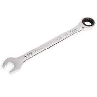 90-Tooth Ratcheting Combination Wrench, 12 Point, 1-1/8", Chrome Finish Par Equipment