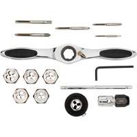 Jeu de tarauds et fili&egrave;res &agrave; cliquet m&eacute;triques, 15 Morcea Par Equipment