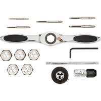 Jeu de tarauds et fili&egrave;res SAE &agrave; cliquet, 15 Morcea Par Equipment