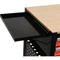 Chariot utilitaire, 4 tiroirs, Noir/Orange Par Equipment