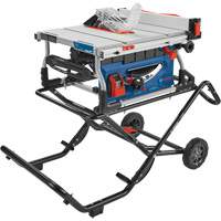 Jobsite Table Saw with Gravity-Rise Wheeled Stand, 120 V, 15 A, 3800 RPM Par Equipment