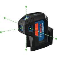 Green-Beam Five-Point Self-Leveling Alignment Laser Par Equipment