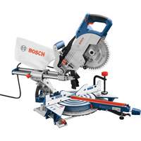 Single-Bevel Slide Miter Saw, 8-1/2", 12 A, 120 V Par Equipment