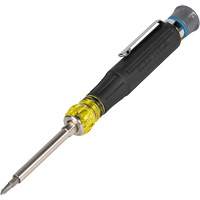 13-in-1 Multi-Bit Pocket Precision Screwdriver, 6-1/2" L, Cushion Grip Handle Par Equipment