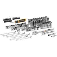 Jeu d'outils manuels pour m&eacute;canicien 90T SAE/m&eacute;trique avec prises 1/4" & 3/8" Par Equipment